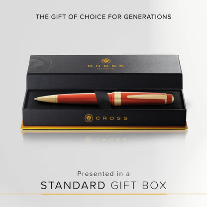 Cross Bailey Light Refillable Ballpoint Pen Presented in a Everyday Gift Box - Medium Point, Black Ink, Polished Green