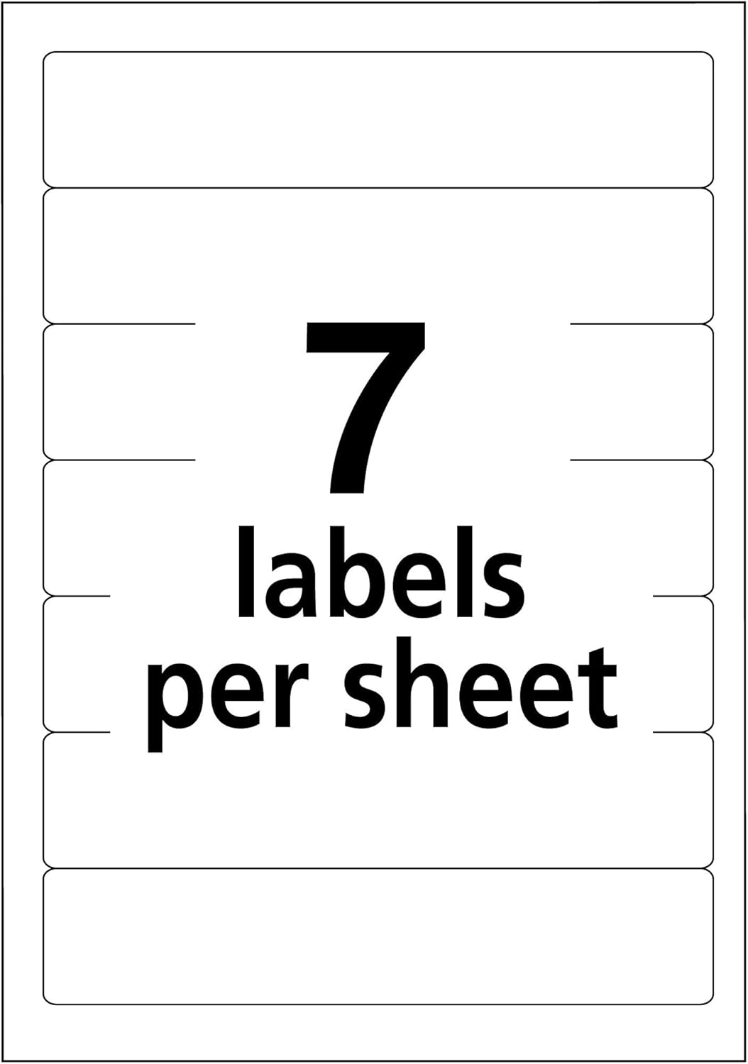 Avery File Folder Labels on 4" x 6" Sheets, Easy Peel, White/Red, Print & Handwrite, 2/3" x 3-7/16", 252 Labels (5201)