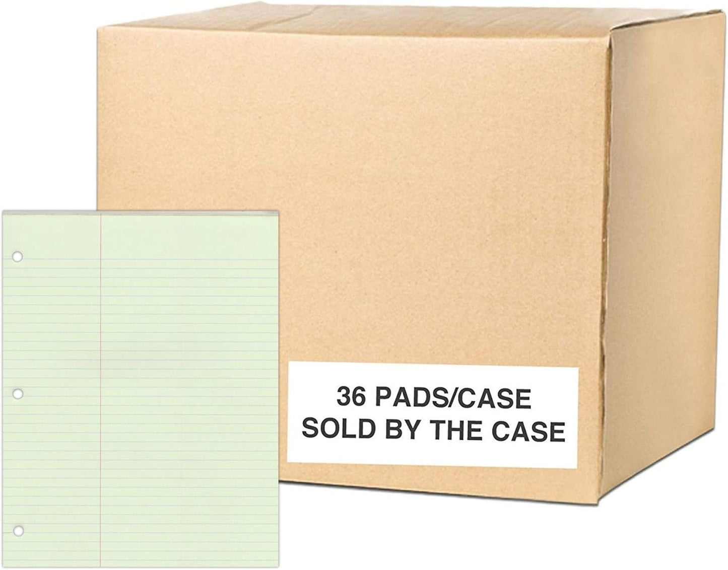 Roaring Spring Boardroom Series Wide Ruled Gummed Glue Top Legal Pads, 12 Pack, 8.5" x 11" 50 Sheets, White Paper