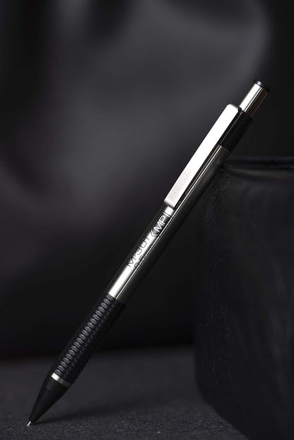 Zebra Pen, M-301 Mechanical Pencil, 0.7mm Point, Stainless Steel Barrel, Textured Grip, Smooth Writing Performance, Refillable, STEEL Series, 2-Count, (54312)