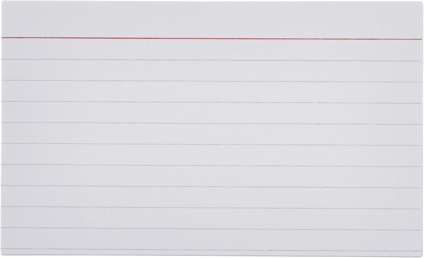 Amazon Basics Ruled Lined Index Cards for Study, Notes and Recipes, White, 3" x 5", 1,000 Count (10 Pack of 100)