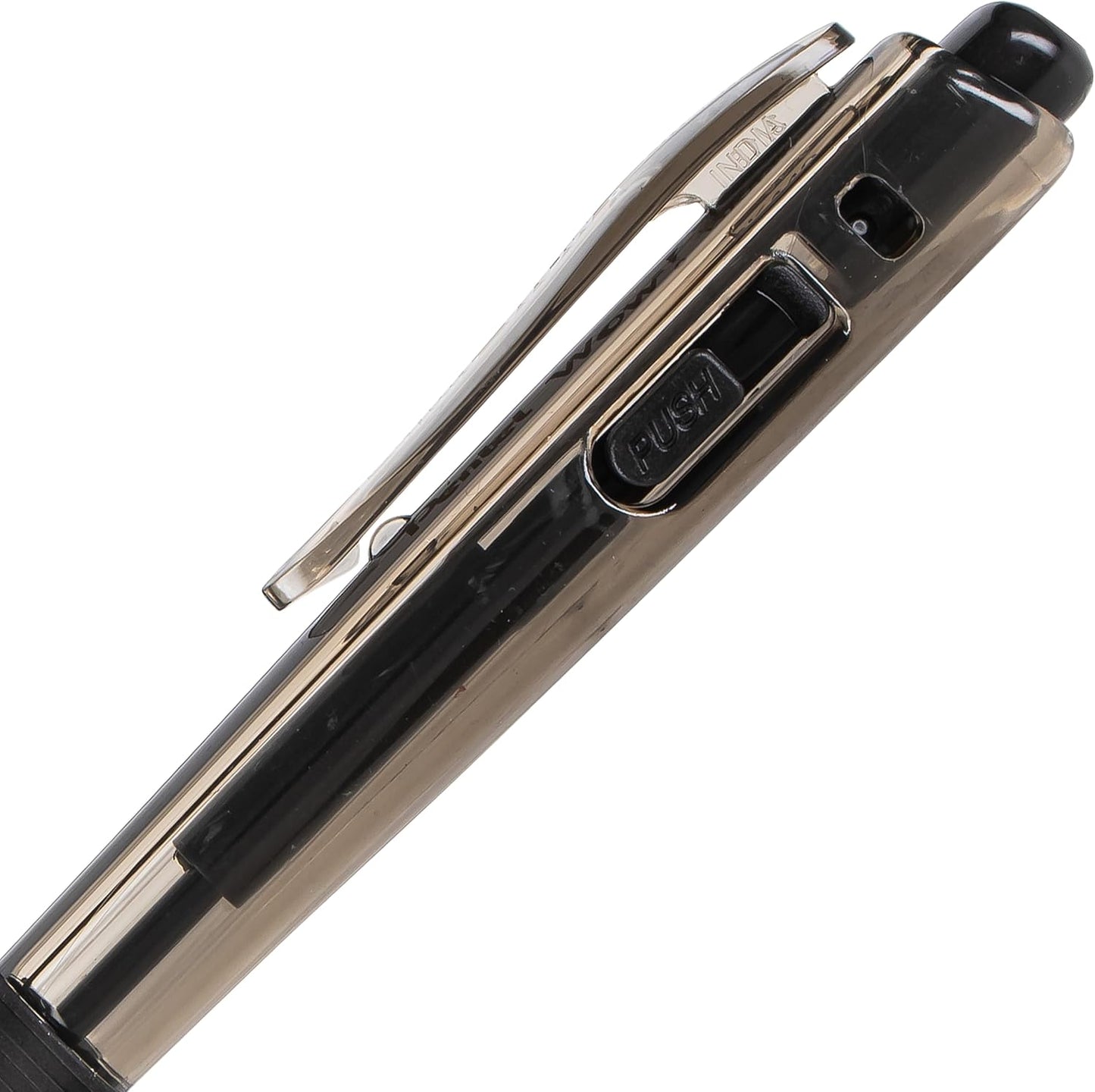 Pentel Wow! Retractable Ballpoint Pen, (1.0mm), Medium Line, Black Ink, Box of 12(BK440-A)