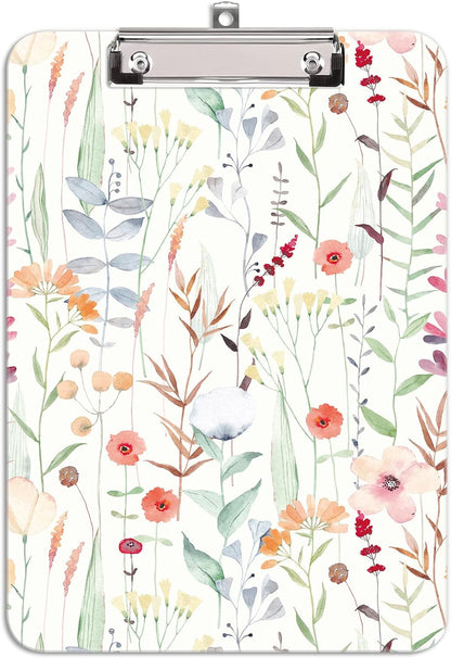 Hongri Plastic Cute Clipboard, Letter Size for Students, Teacher, Woman and Kids, Low Profile Clip, Decorative Pattern, Size 9 x 12.5 in, Dream Marble