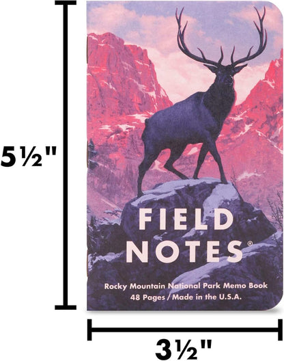 Field Notes: Original Kraft 3-Pack - Mixed Paper (1 Graph/Grid, 1 Ruled/Lined, 1 Plain/Blank) Memo Books - 48 Page Pocket Notebooks - 3.5" x 5.5"