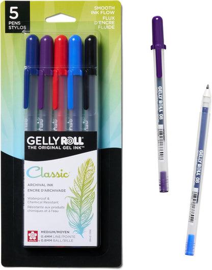 SAKURA Gelly Roll Classic, Medium Pt, Multicolor, 10 PK 37460