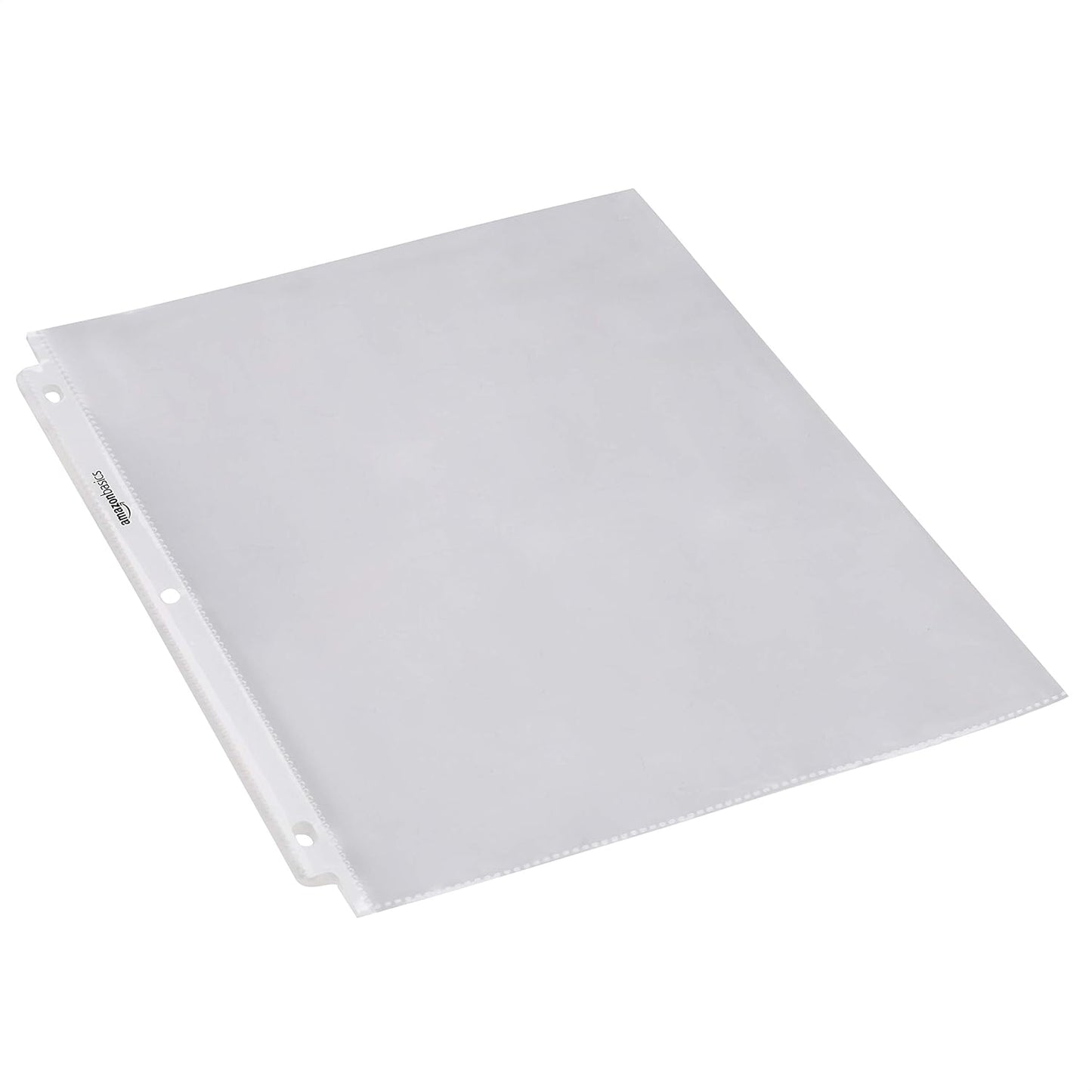 Amazon Basics Heavy Duty Sheet Protectors for 3 Ring Binder, Top Loading, Clear Plastic, 8.5 x 11 inch, 500-Pack
