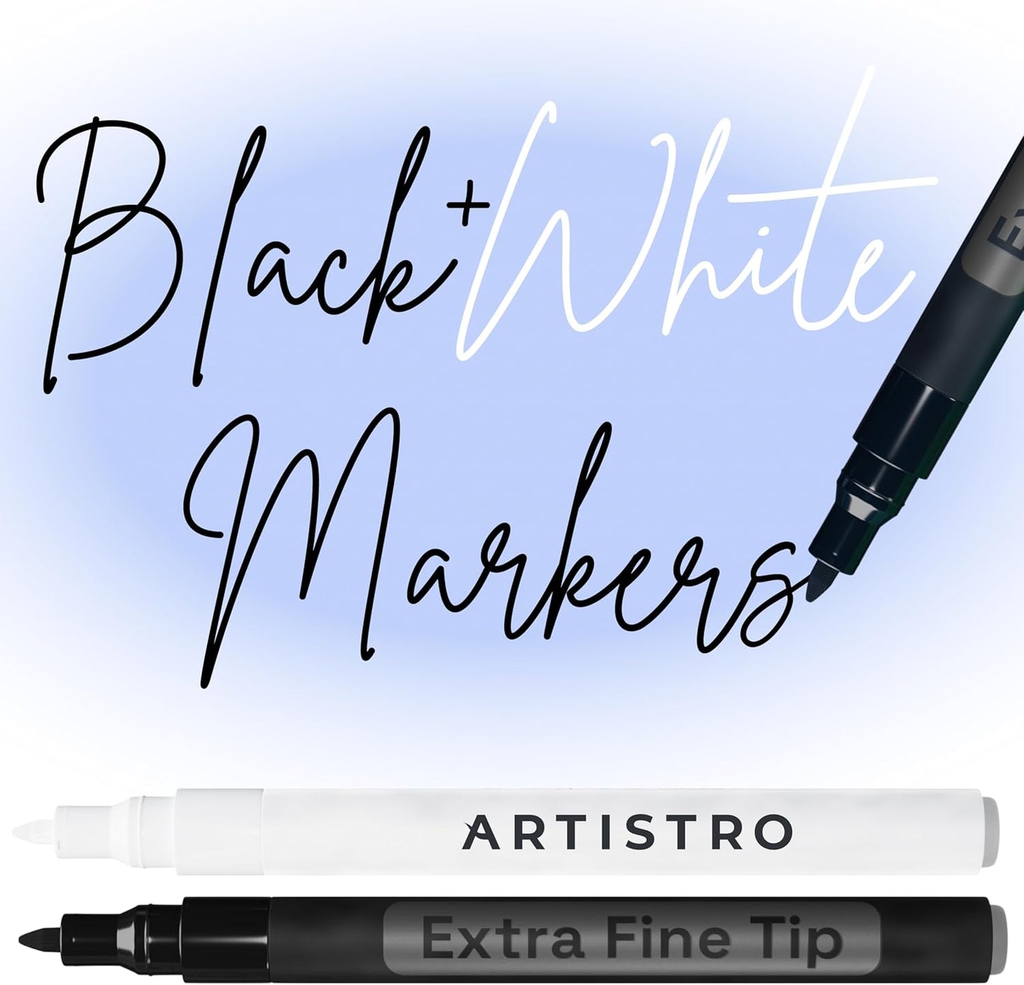 ARTISTRO 2 Gold Acrylic Paint Markers - 0.7mm Extra Fine-Tip Metallic Paint Pens - Perfect for Crafting, Art Projects, & More
