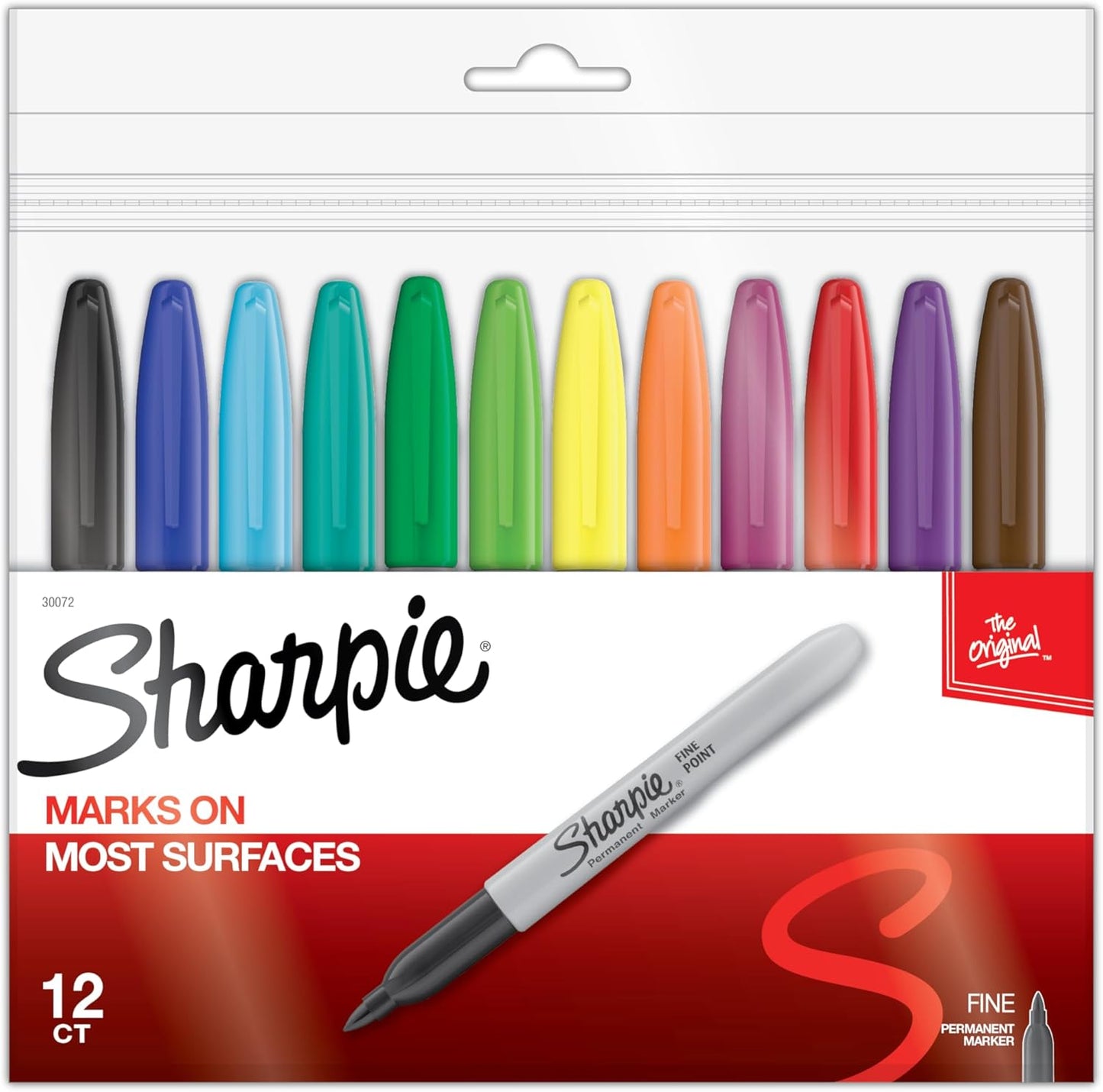 Sharpie Permanent Markers, Fine Point, 8 Count - School, Office, Arts & Crafts, Desk Supplies