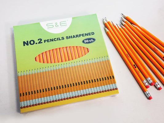 S & E TEACHER'S EDITION 360pcs Pre-sharpened Pencils with eraser top, No.2 pencils #2 HB pencil, Golf, Classroom, Pew, Back to school, 360 pcs/box