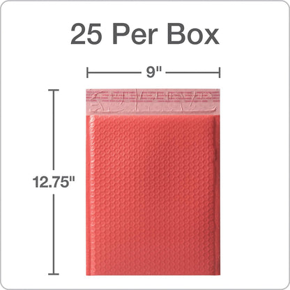Quality Park Bubble Mailers, 8.5 x 11 Shipping Envelopes, Water Resistant White Poly Padded Envelopes, Redi-Strip Peel Off Closure, 25/Box (QUA85859)