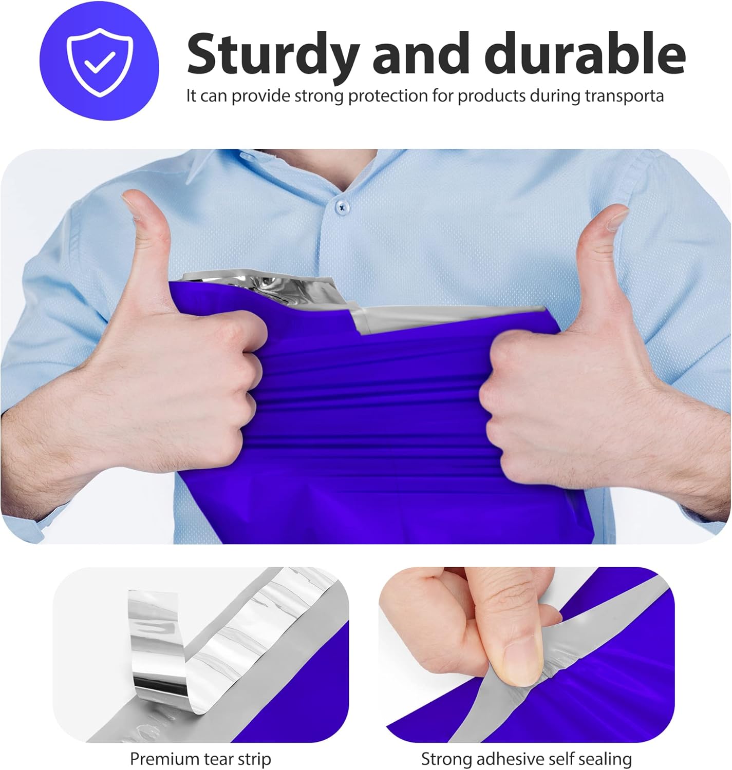 Fuxury Poly Mailers 14.5x19 Inch 50pc Shipping Bags for Small Business Mailing Envelopes for Clothing,Self Seal Shipping Envelopes Waterproof Poly bags Durable Packaging Bags Light Pink