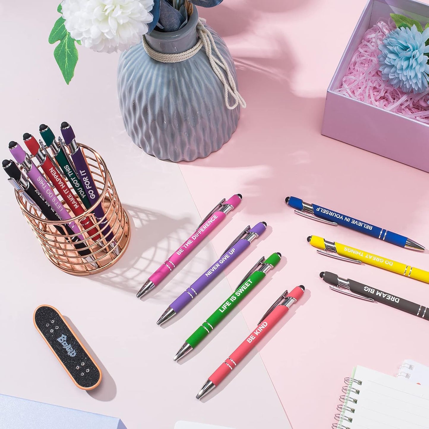 20 Pieces Ballpoint Pen Refills Black Ink 1.0mm Medium Point Smooth Writing Replacement Gel Ink Refills for Retractable Ballpoint Pen School Office Supplies