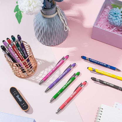 20 Pieces Ballpoint Pen Refills Black Ink 1.0mm Medium Point Smooth Writing Replacement Gel Ink Refills for Retractable Ballpoint Pen School Office Supplies