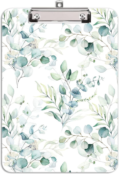 Hongri Plastic Cute Clipboard, Letter Size for Students, Teacher, Woman and Kids, Low Profile Clip, Decorative Pattern, Size 9 x 12.5 in, Dream Marble