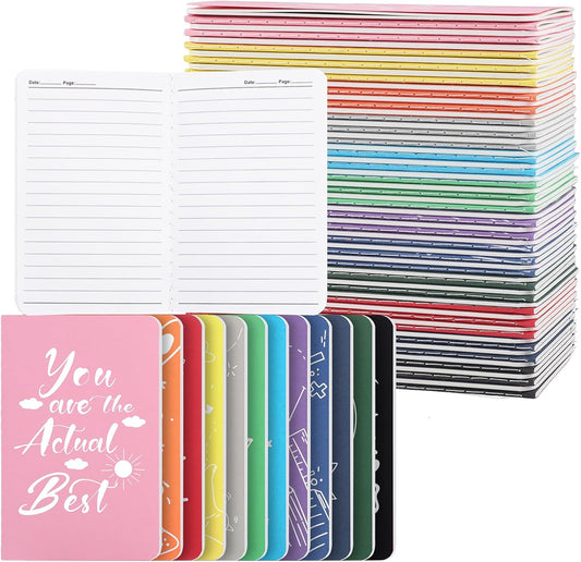 BESARME 60 Packs Mini Notebooks Bulk, Blank Paper Small Pocket Notebook Mini Sketchbooks Small Journal Memo Notepads for Students School Supplies Prizes Classroom Gift Exchange Graduation Party Favors