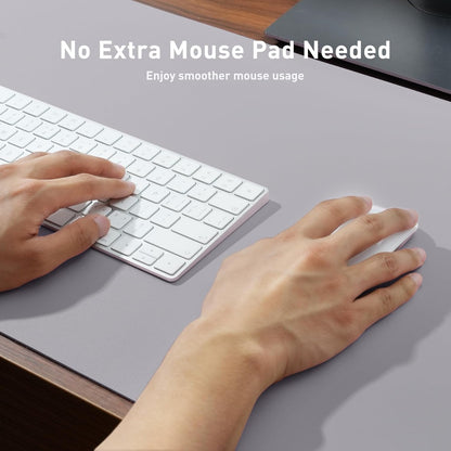 Aothia Leather Office Desk Pad Protector, Non-Slip PU Leather Desk Blotter, Waterproof Laptop Writing Mouse Pad for Office and Home, Black, 31.5" x 15.7" - Colors A