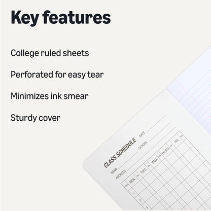 Amazon Basics Composition Notebook, College Ruled, 100 Sheets, 9.75" x 7.5", Assorted Marble Colors, 12-Pack