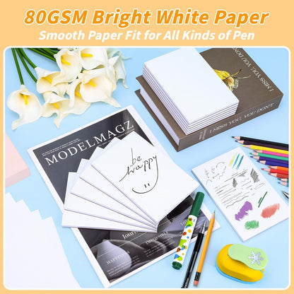 Note Pads 4x6, 36 Pack Small NotePads, Server Pads, Scratch Pads 4x6, Memo Pads White Paper, 50 Sheets per Blank Note Pads 4 x 6, Mini Writing Pads Pocket Notepads for Office School Home Supplies