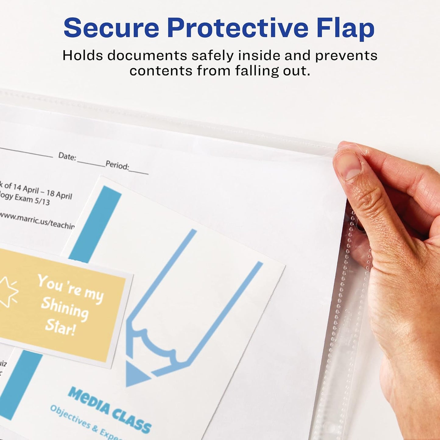 Avery Diamond Clear Top Sheet Protectors, Super Heavyweight Page Protectors for 3 Ring Binder, Clear Binder Sheet, 25 Count (Pack of 2) (86009)