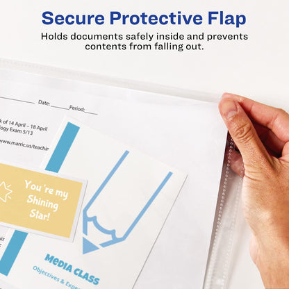 Avery Diamond Clear Top Sheet Protectors, Super Heavyweight Page Protectors for 3 Ring Binder, Clear Binder Sheet, 25 Count (Pack of 2) (86009)