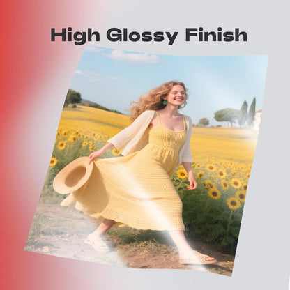 220 Sheets Photo Paper Glossy Inkjet 8.5x11 44lb 160Gsm A4 Letter Size Suitable for All Dye Ink Printers for Calendar Menu Brochure Paper Flyers Paper, Cards