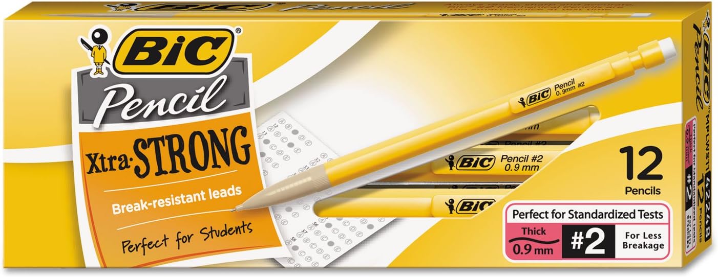 BIC Xtra Sparkle Mechanical Pencil, Colorful Barrel, Medium Point (0.7 mm), 10-Count