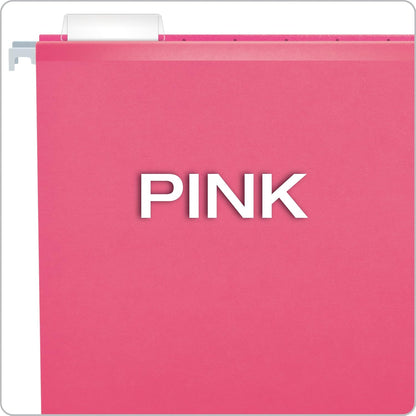 Pendaflex Reinforced Hanging File Folders, Letter Size, Bright Green, 1/5 Cut, 25/BX (4152 1/5 BGR)