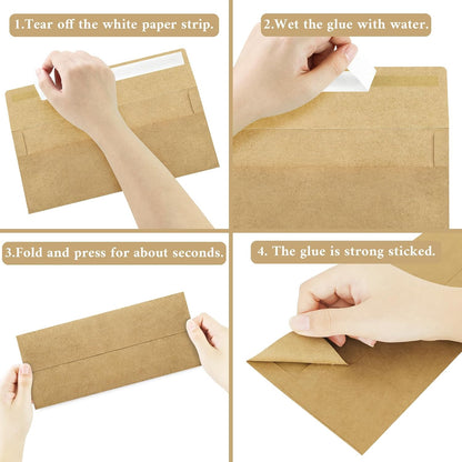 50 Pack #10 Business Envelopes, Sage Green Standard Envelopes Self Seal, Letter Size Mailing Envelopes for Checks Letters Invoices Statements Birthday Graduation Wedding, 4 1/8 x 9 1/2 Inch