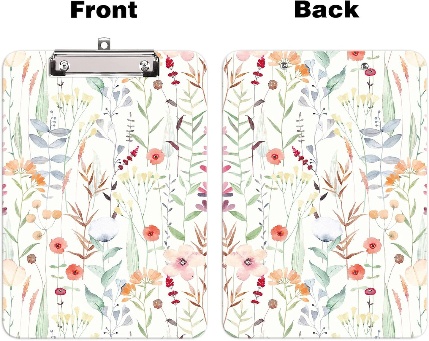 Hongri Plastic Cute Clipboard, Letter Size for Students, Teacher, Woman and Kids, Low Profile Clip, Decorative Pattern, Size 9 x 12.5 in, Dream Marble