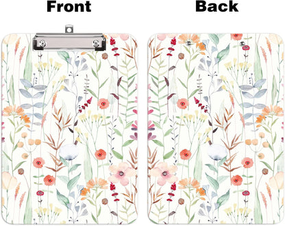 Hongri Plastic Cute Clipboard, Letter Size for Students, Teacher, Woman and Kids, Low Profile Clip, Decorative Pattern, Size 9 x 12.5 in, Dream Marble