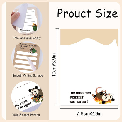 Dumpster Fire Sticky Notes 9 Pack, Funny Dumpster Fire Notepads for Work Stress Relief, Cute Self-Stick Memo Note Pads for Office, Humorous Gifts for Coworkers Students School Office Supplies 3×3 Inch