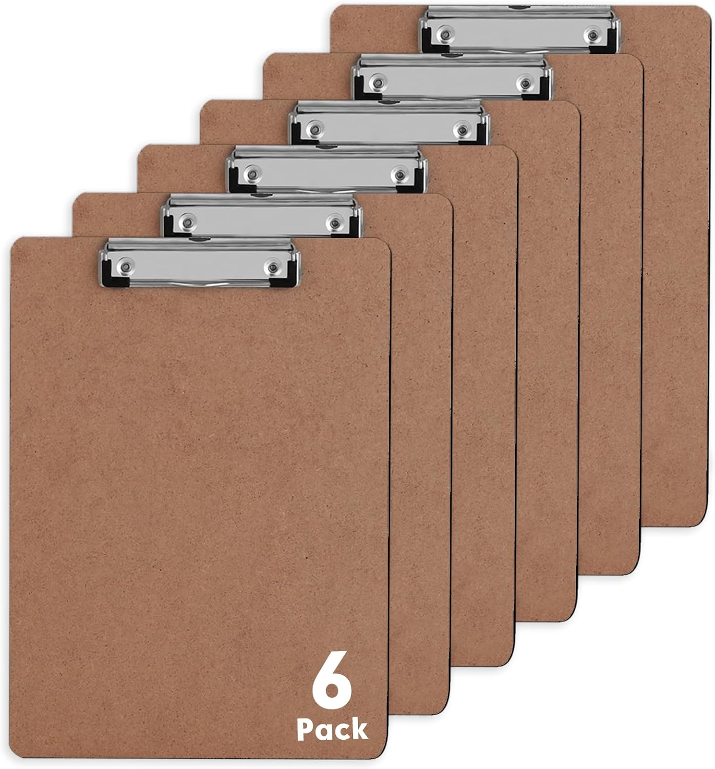 Clipboards, PANDRI 16 Pack Hardboard Office Clipboards, Low Profile Clip, Standard A4 Letter Size, Classroom Supplies, ECO Friendly
