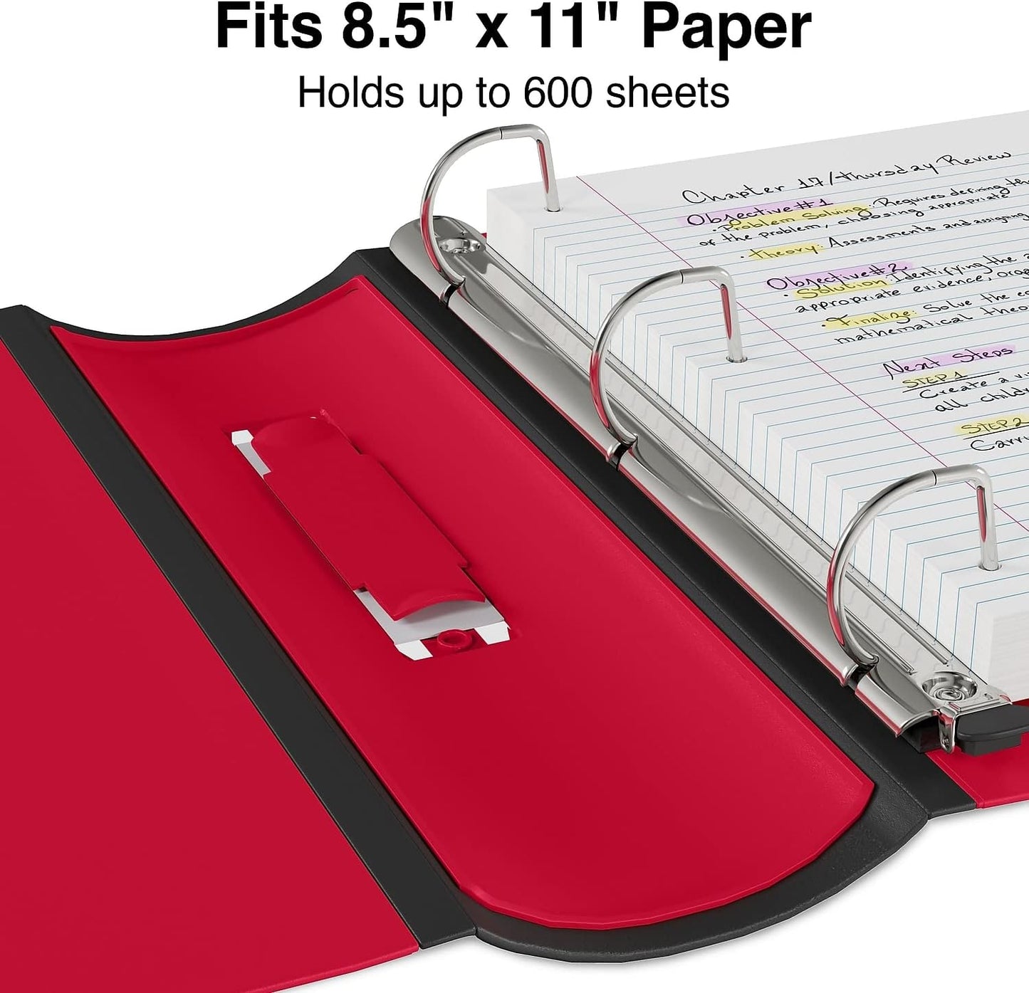 Staples Better Binder 2-Inch D-Ring View Binder, Reinforced Spine, Holds Up to 540 Sheets, Teal, for Office & School