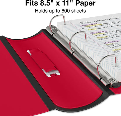 Staples Better Binder 2-Inch D-Ring View Binder, Reinforced Spine, Holds Up to 540 Sheets, Teal, for Office & School