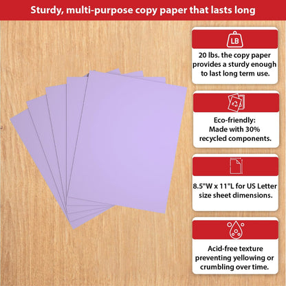 Staples Pastel Colored Copy Paper 8 1/2-Inch x 11-Inch Pink 500/Ream, For Office, School & Home