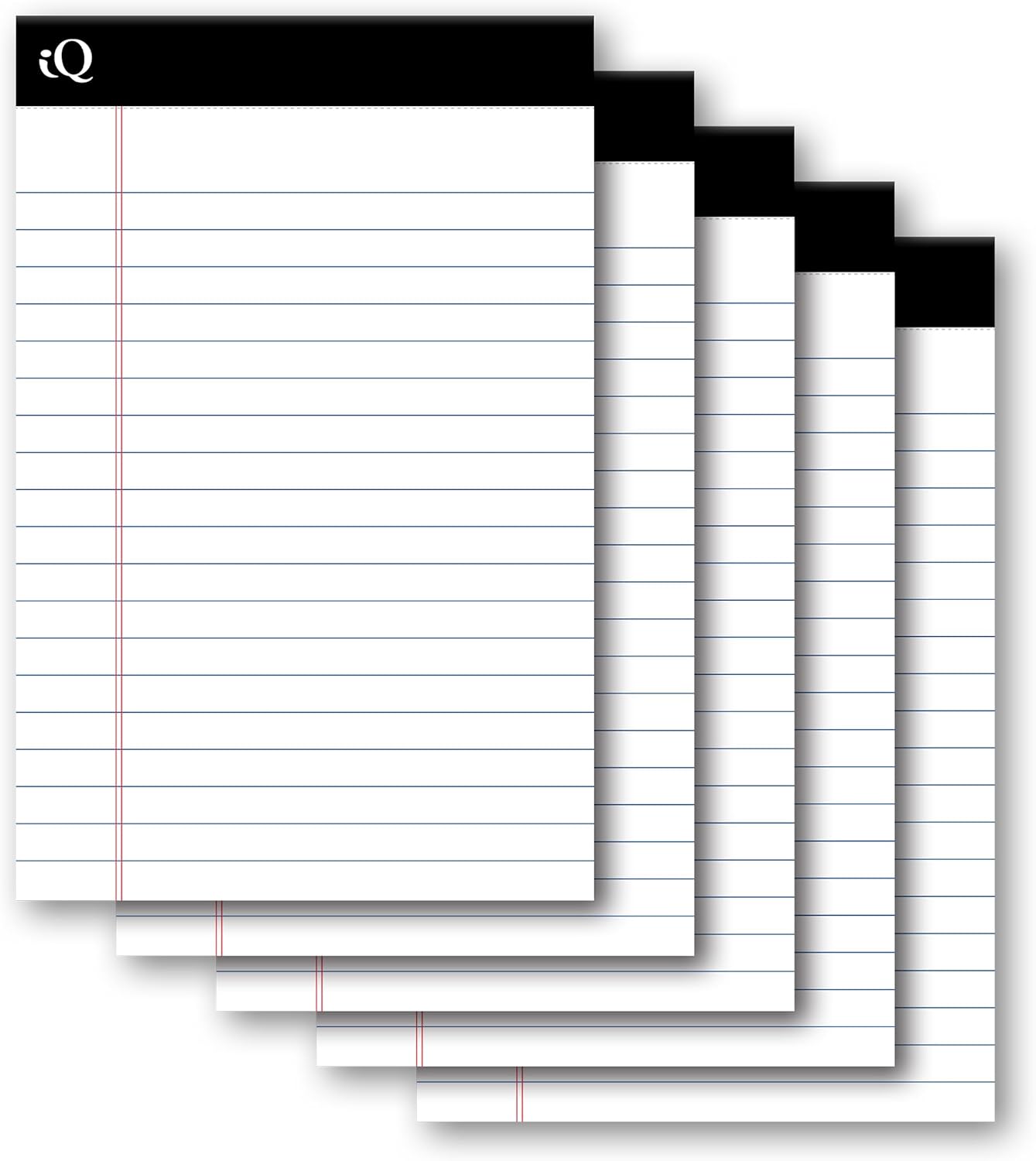 iScholar iQ Legal Pads, Canary, Wide Ruled, 8.5" x 11.75", 50 Sheets Per Pad, Pack of 3 Pads (98113)