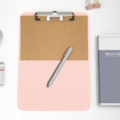 Hongri Plastic Clipboard, White 8.5x11" Clipboard, A4 Letter Size Clipboards for Nurses, Students, Office and Women, Clipboard with Pen Holder and Low Profile Clip, Size 12.5 x 9 Inch(White)