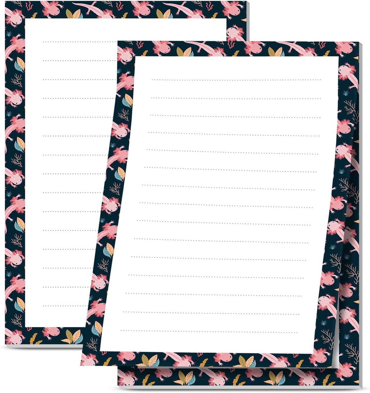 2 Pack Sticky Notes 4x6 in, Funny Large Notepads with Lines, Cute Self-Stick Memo Note Pads for Office, Home, Meeting Luxury Boho Flowers