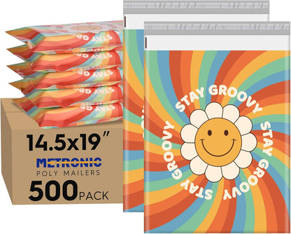 Metronic Cute Poly Mailers 10x13" 50pc Small Shipping Bags, Strong Adhesive Mailers Poly Bags for Business, Waterproof Mailing Envelopes for Packing Shipping Clothes Gifts, Gradient BluePink