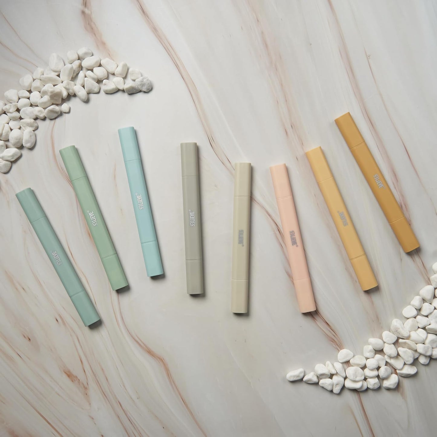 BLIEVE Aesthetic Cute Highlighters No Bleed Through, Dual Tip 8 Pack, Pastel Colors For Bible & Journaling
