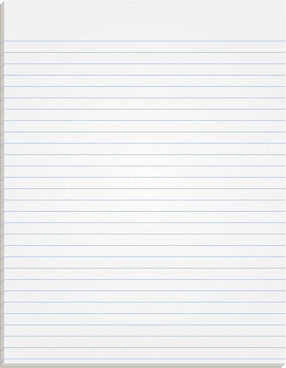 TOPS The Legal Pad Writing Pads, Glue Top, 8-1/2" x 11", Narrow Rule, 50 Sheets, 12 Pack (7529)