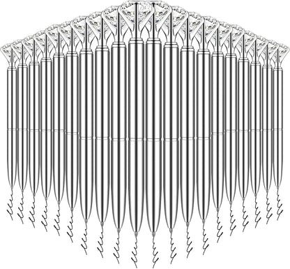 PASISIBICK 3.2 in Black Ink Ballpoint Pen Refills for Metal Diamond Pen(Pack of 20)