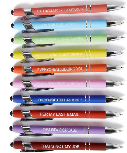 20 Pieces Ballpoint Pen Refills Black Ink 1.0mm Medium Point Smooth Writing Replacement Gel Ink Refills for Retractable Ballpoint Pen School Office Supplies