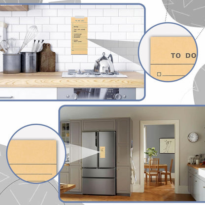 Utron 4 Pack Magnetic Notepads for Refrigerator, 50 Pages/BookGrocery List Magnet Pad for Fridge, Design Magnetic Grocery List Pad for Fridge, Grocery List Notepad, To-Do Memos, List