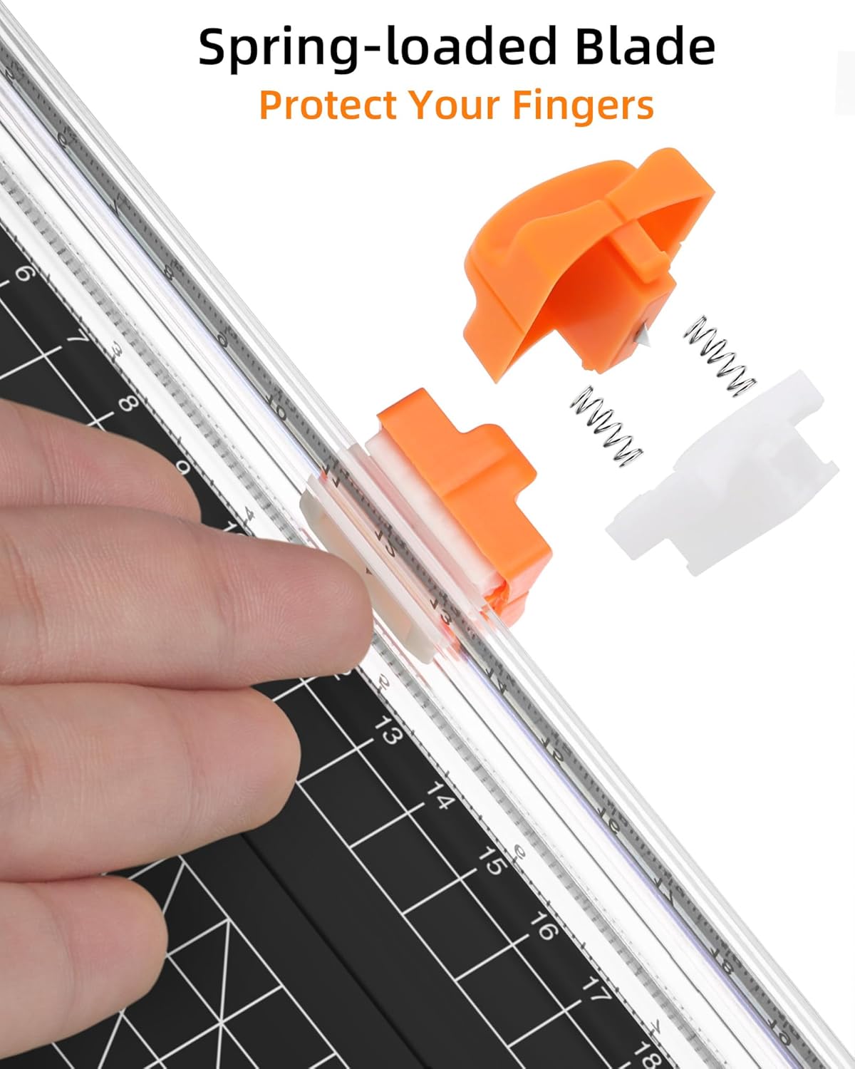 Firbon Morandi A5 Paper Cutter, Straight Small Paper Trimmer with Side Ruler for Scrapbooking Craft, Paper, Coupon, Label, Cardstock