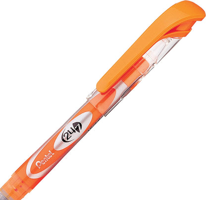 Pentel Highlighters, Chisel Point, Bleed Resistant, Light Green (PENSL12K)