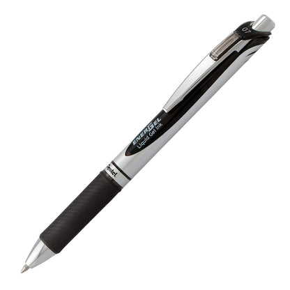 Pentel EnerGel RTX Retractable Liquid Gel Pen, 0.7mm, Medium Line, Assorted Ink, 12-Pk (BL77BP12M2)