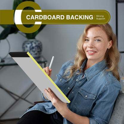 12 Pack Legal Pads 8.5 x 11 College Ruled 600 Sheets Note Pads 8.5 x 11 Inch Notepads Perforated Writing Pads 8.5 x 11 Pads of Paper Lined White Paper, 50 Sheets per Notepad for Home, Office, School