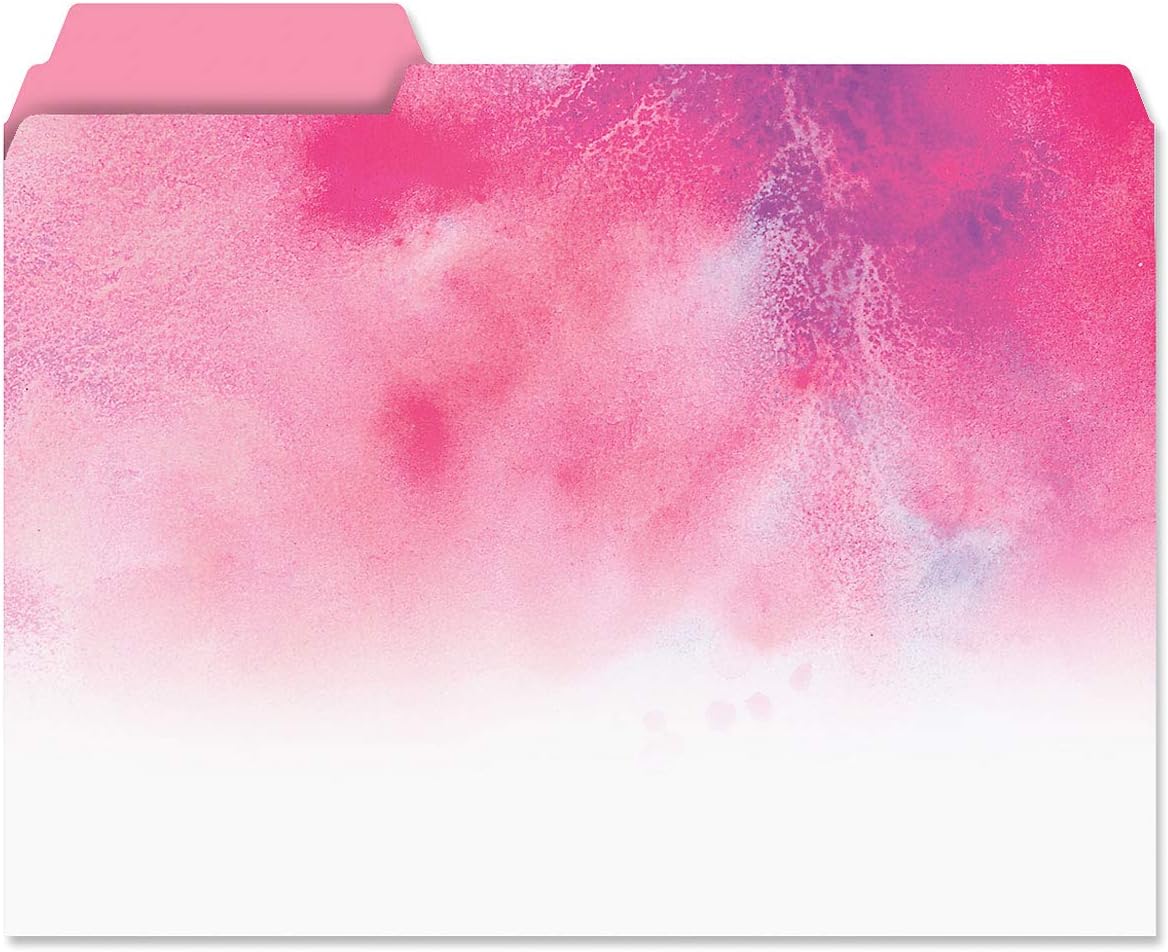 Current Floral Fun File Folders Value Pack - Bulk Set of 24, 6 Pretty Decorative Designs, 1/3 Cut Tabs, Heavy-Duty Paper Stock, Office Supplies for Home & Work, 9-½” x 11-¾” Letter Size