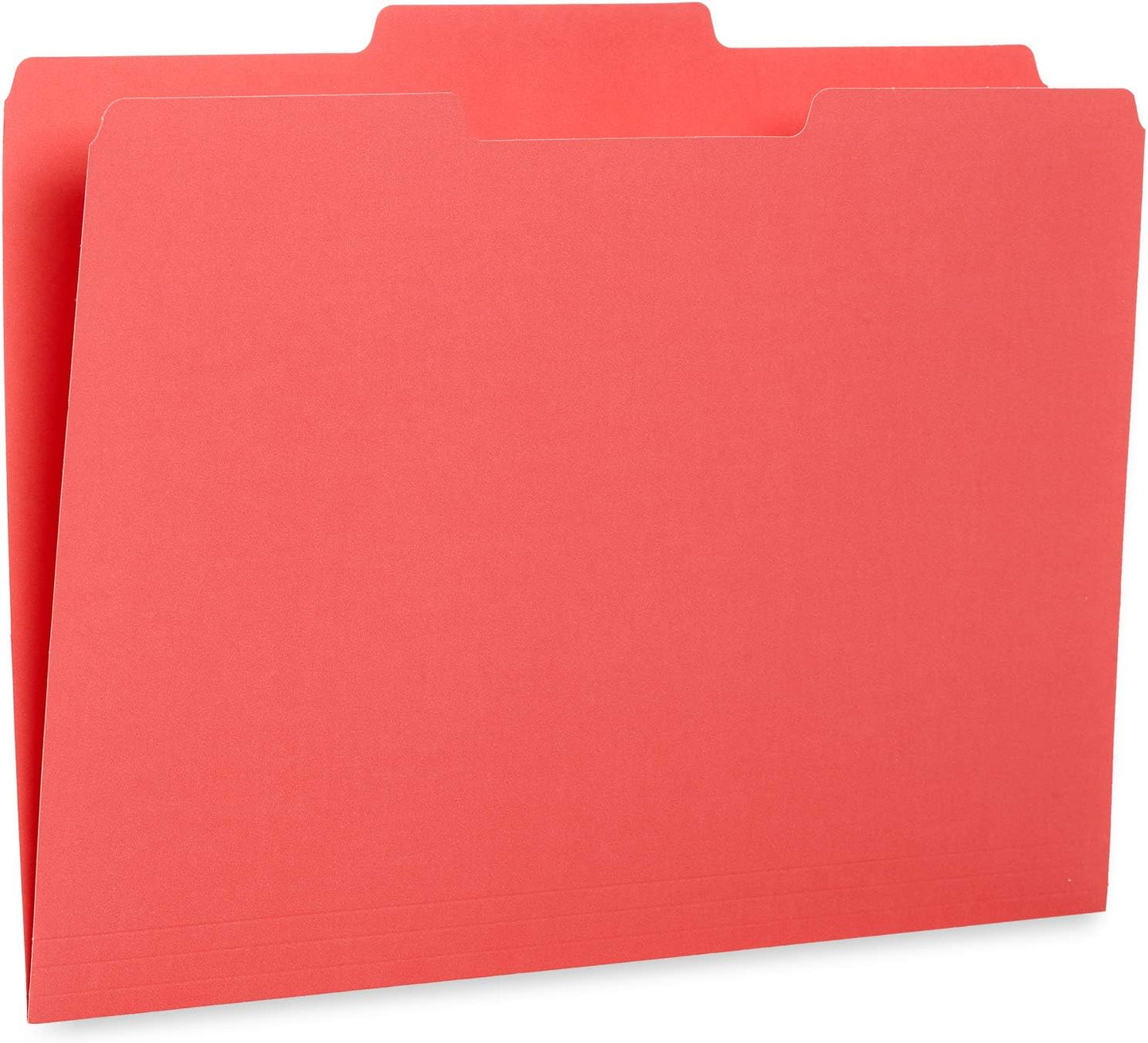 File Folder, 1/3 Cut Tab, Letter Size, Yellow, Great for Organizing and Easy File Storage, 100 Per Box